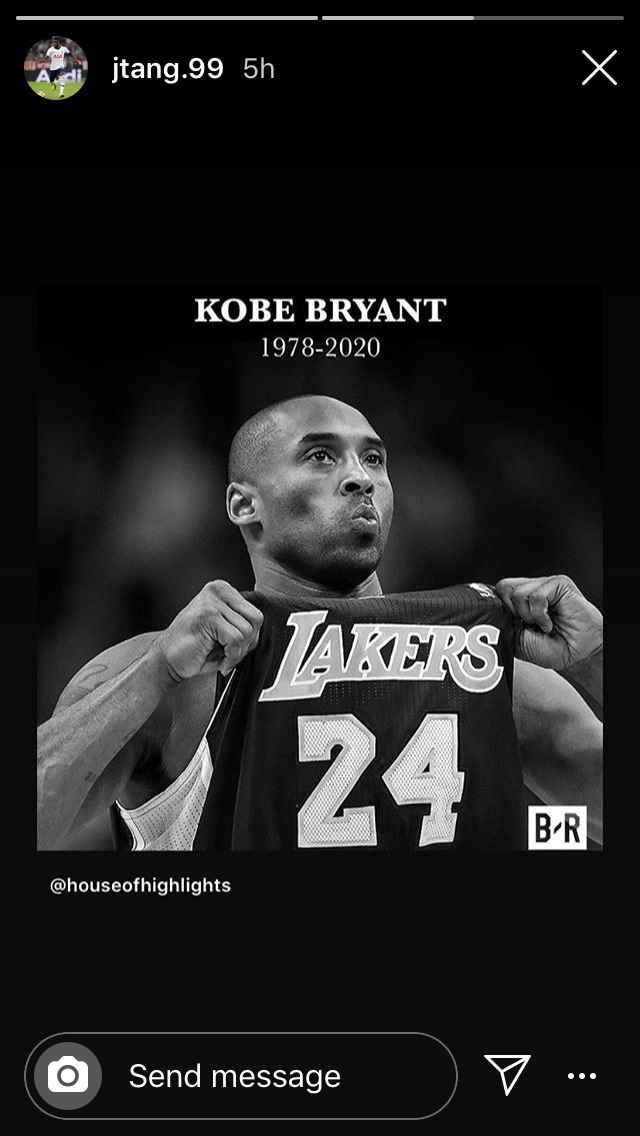 (Images) Tottenham stars pay tribute to Kobe Bryant