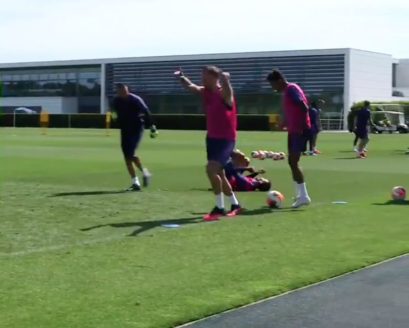 Tottenham training