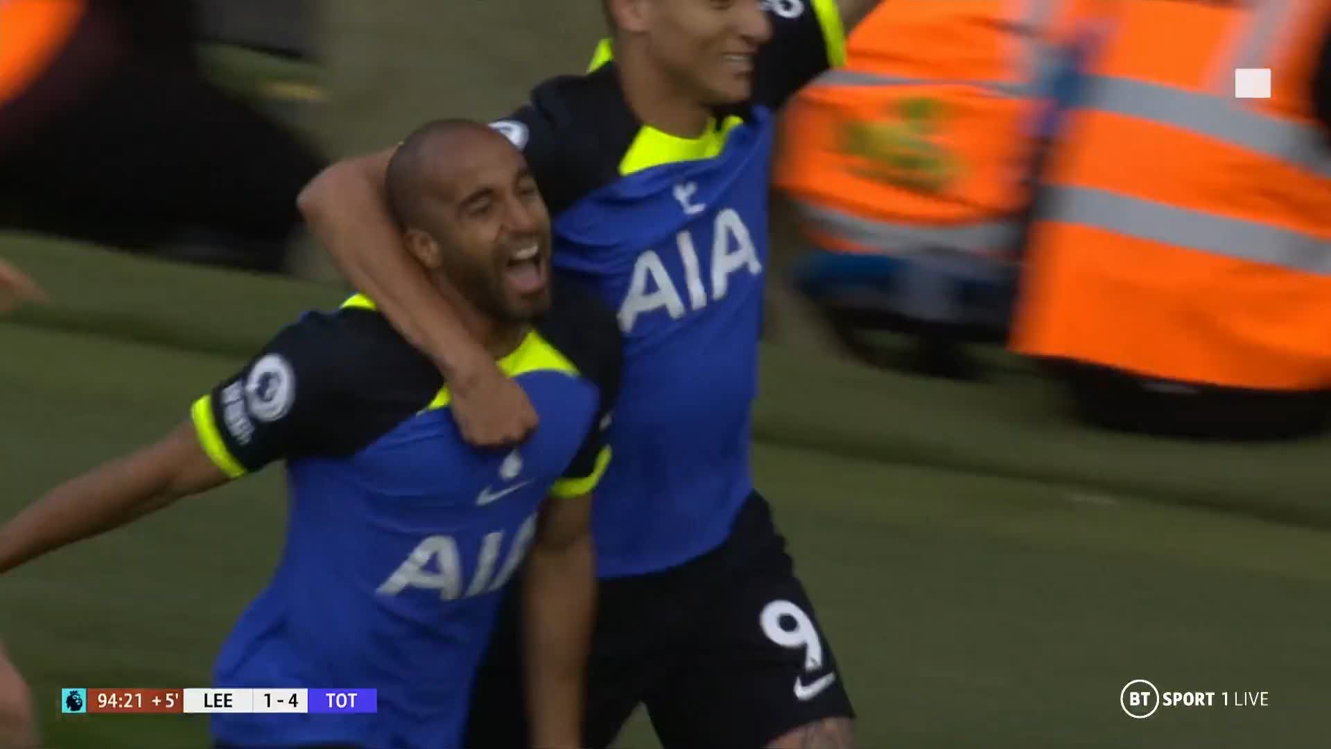 Video) Lucas Moura signs off Tottenham career with stunning solo goal vs  Leeds
