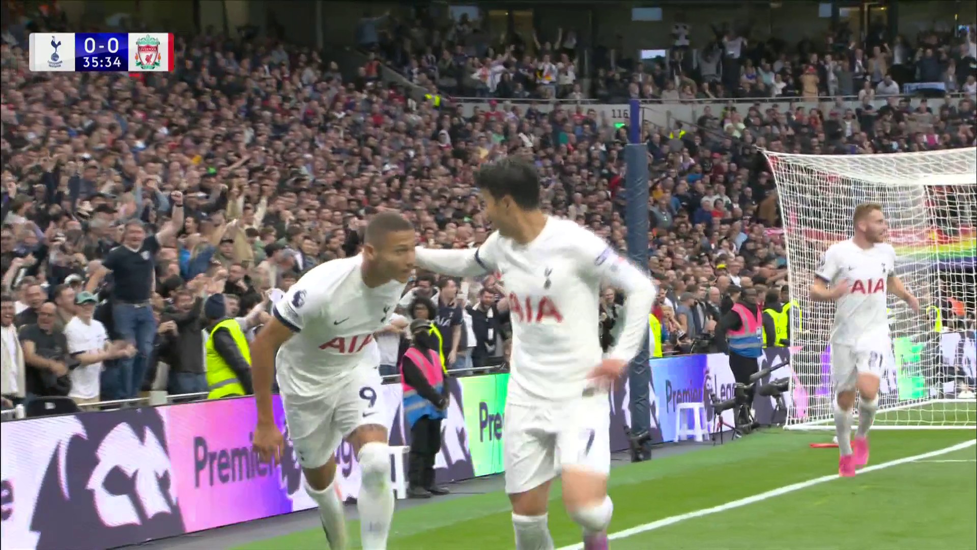 Watch Lovely move results in Heung-min Son giving Spurs the lead against ten men Liverpool