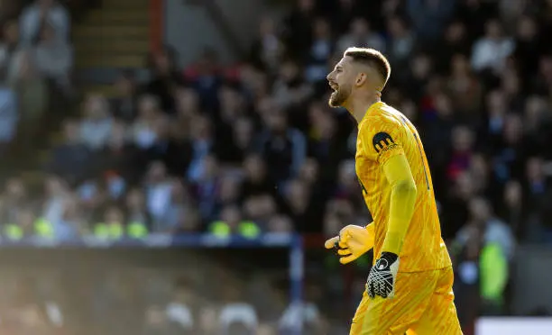 Guglielmo Vicario gesture after Palace defeat