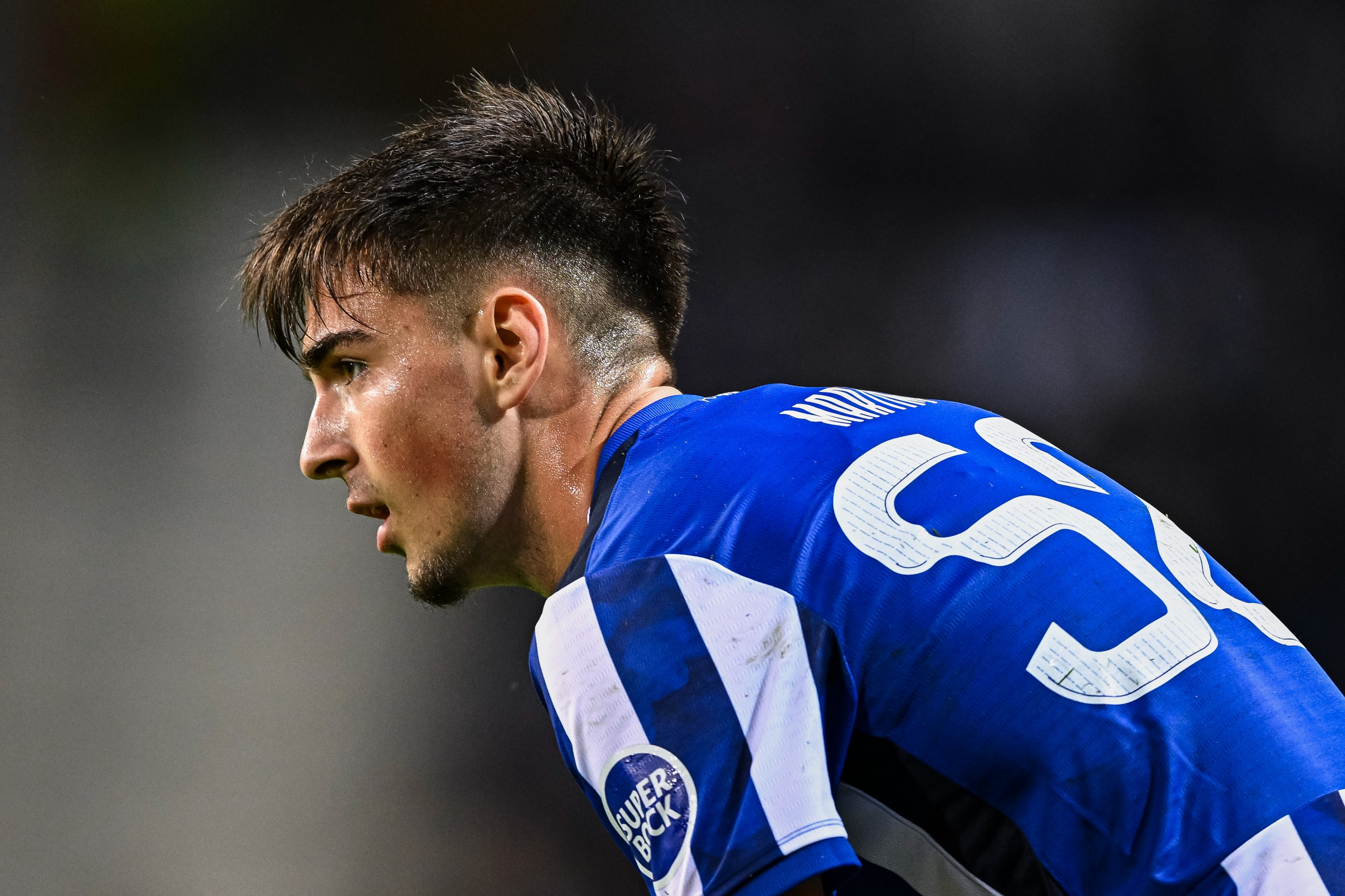 Martim Fernandes of FC Porto in action against TSG Hoffenheim