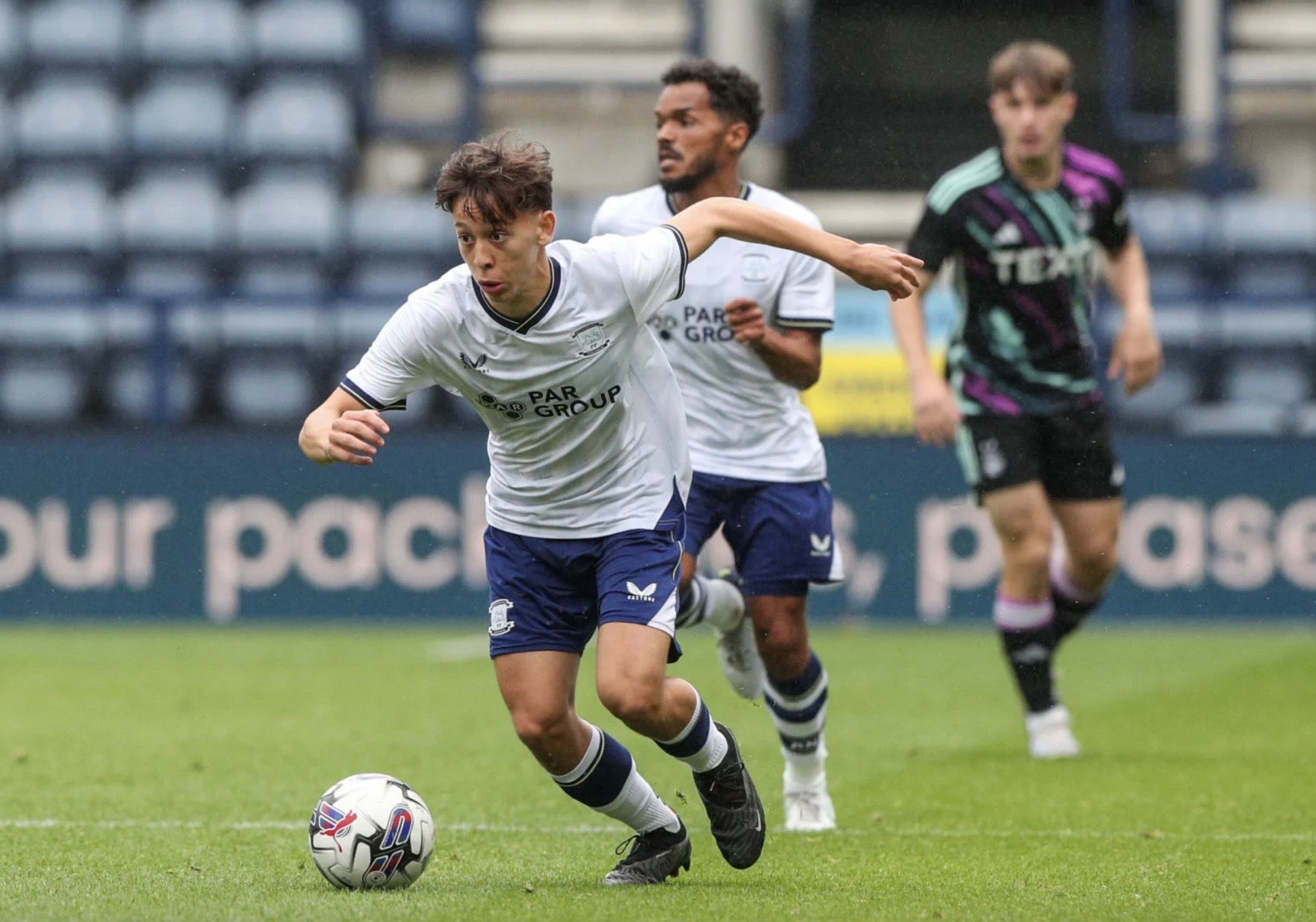 Felipe Rodriguez-Gentile in action for Preston