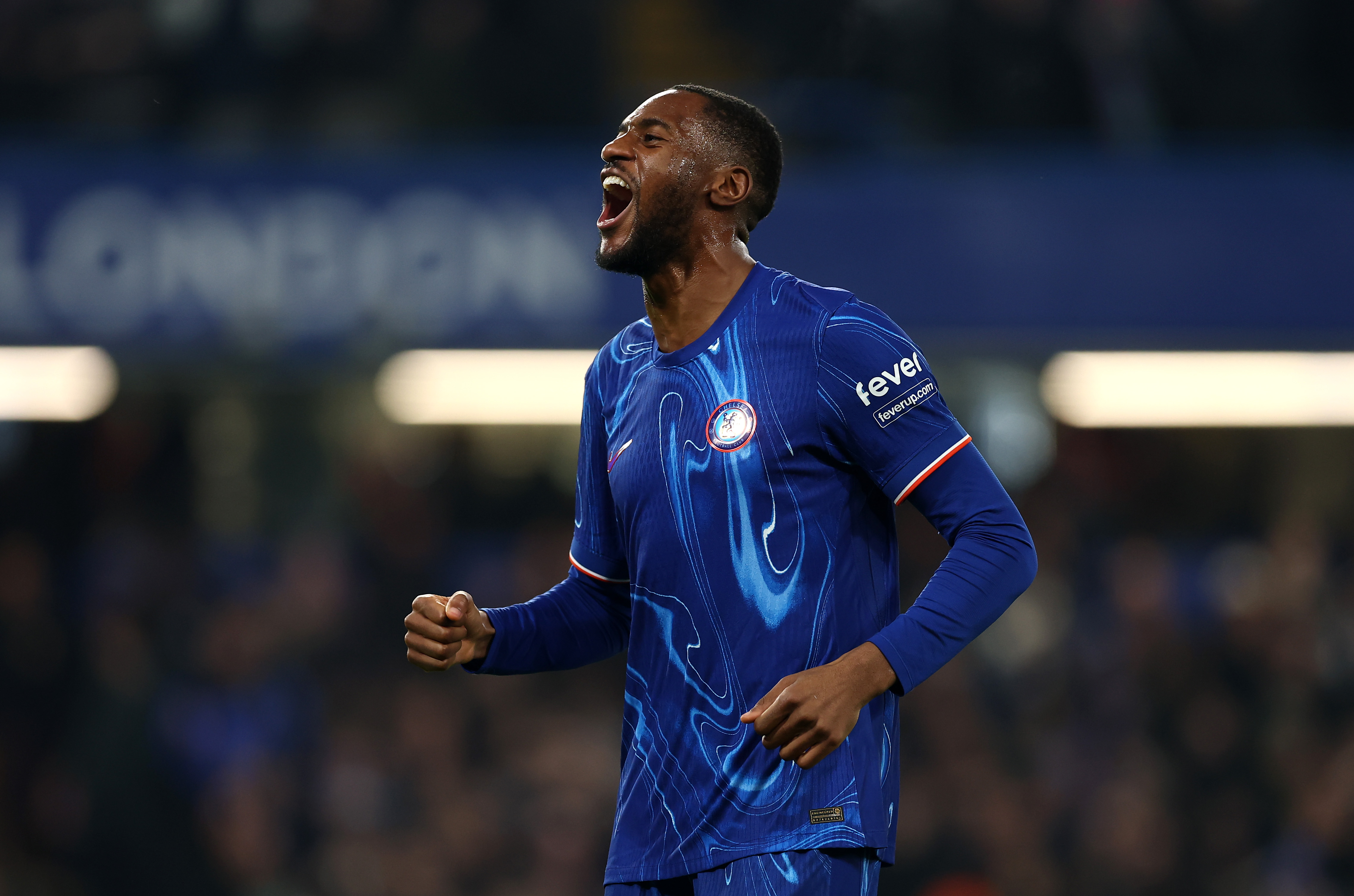 Tosin Adarabioyo celebrates scoring a goal