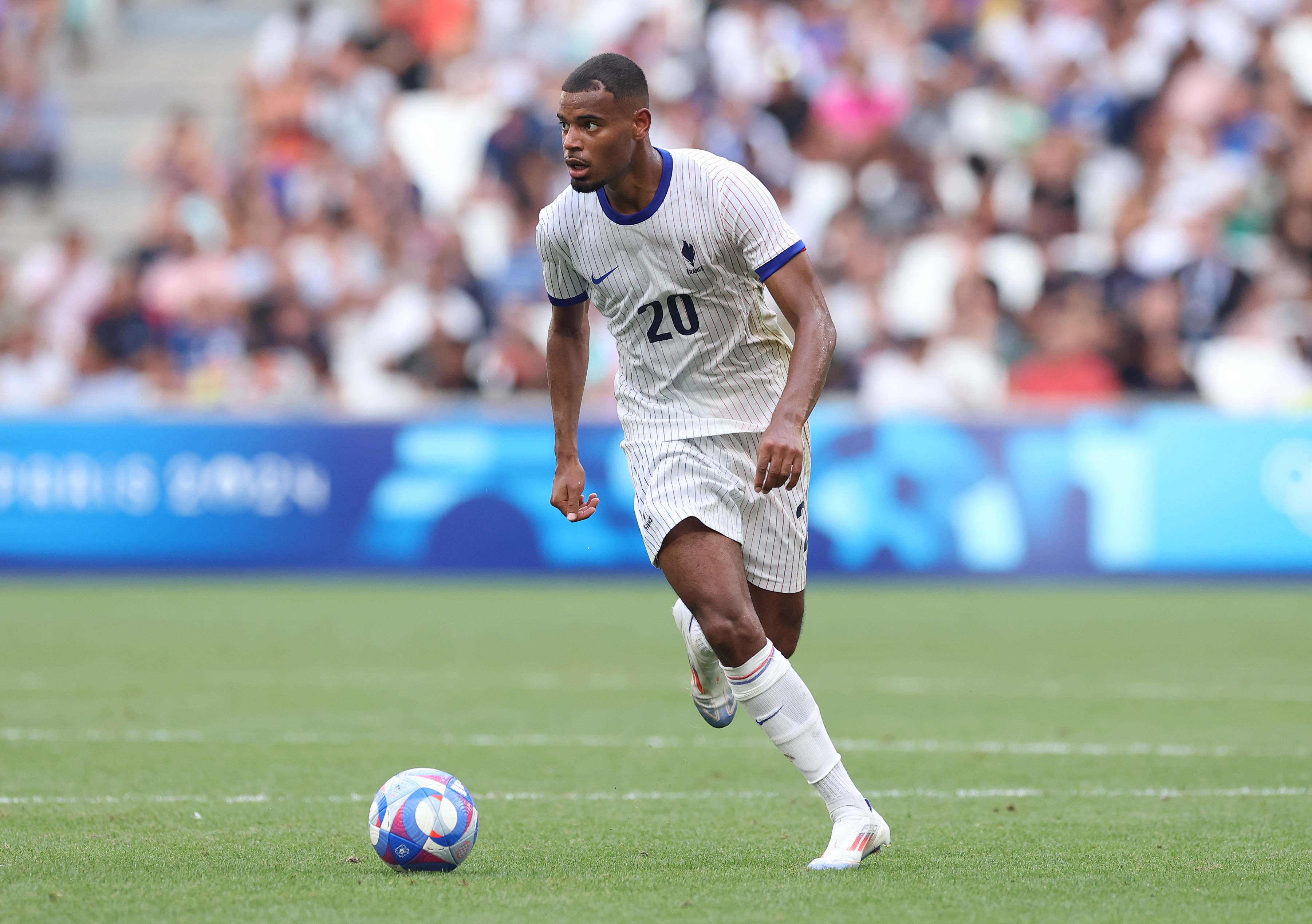 Andy Diouf in action for France during Olympic games