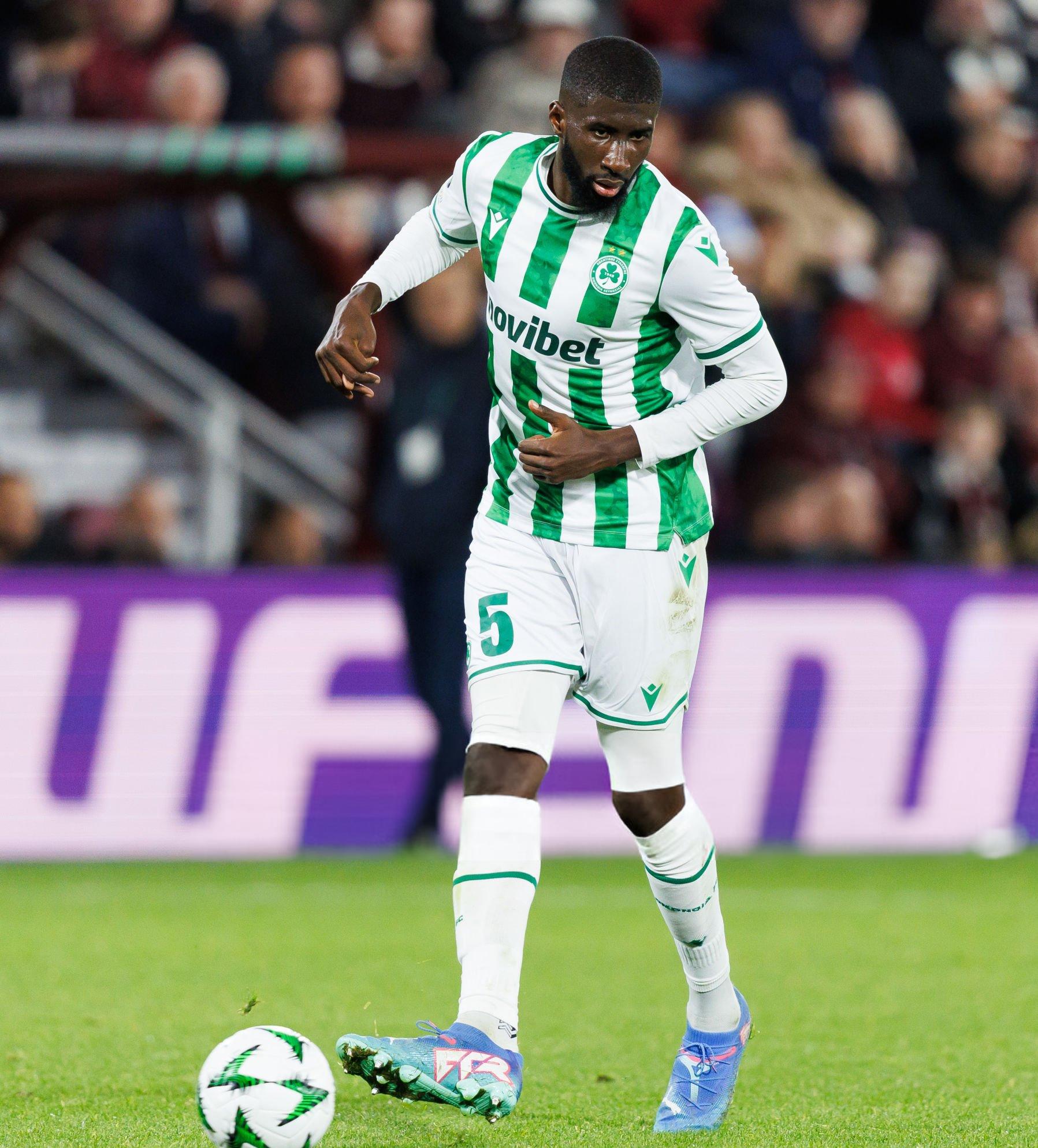 Omonia's Senou Coulibaly in action