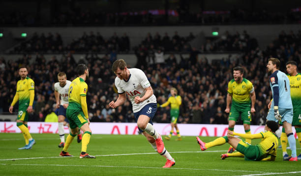 Jan Vertonghen in action for Tottenham