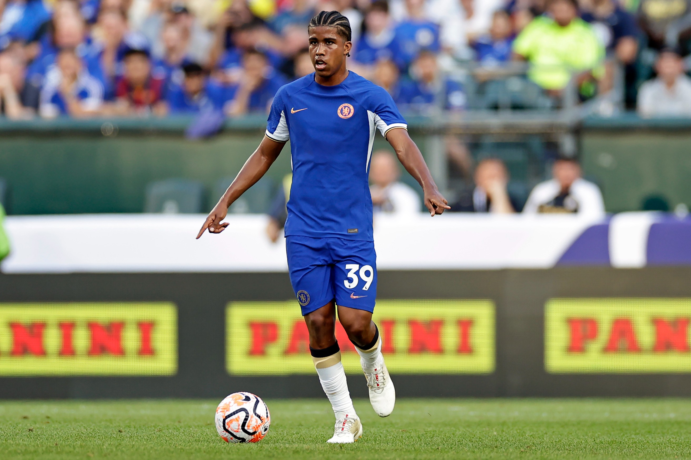 Andrey Santos of Chelsea in action during a pre season friendly