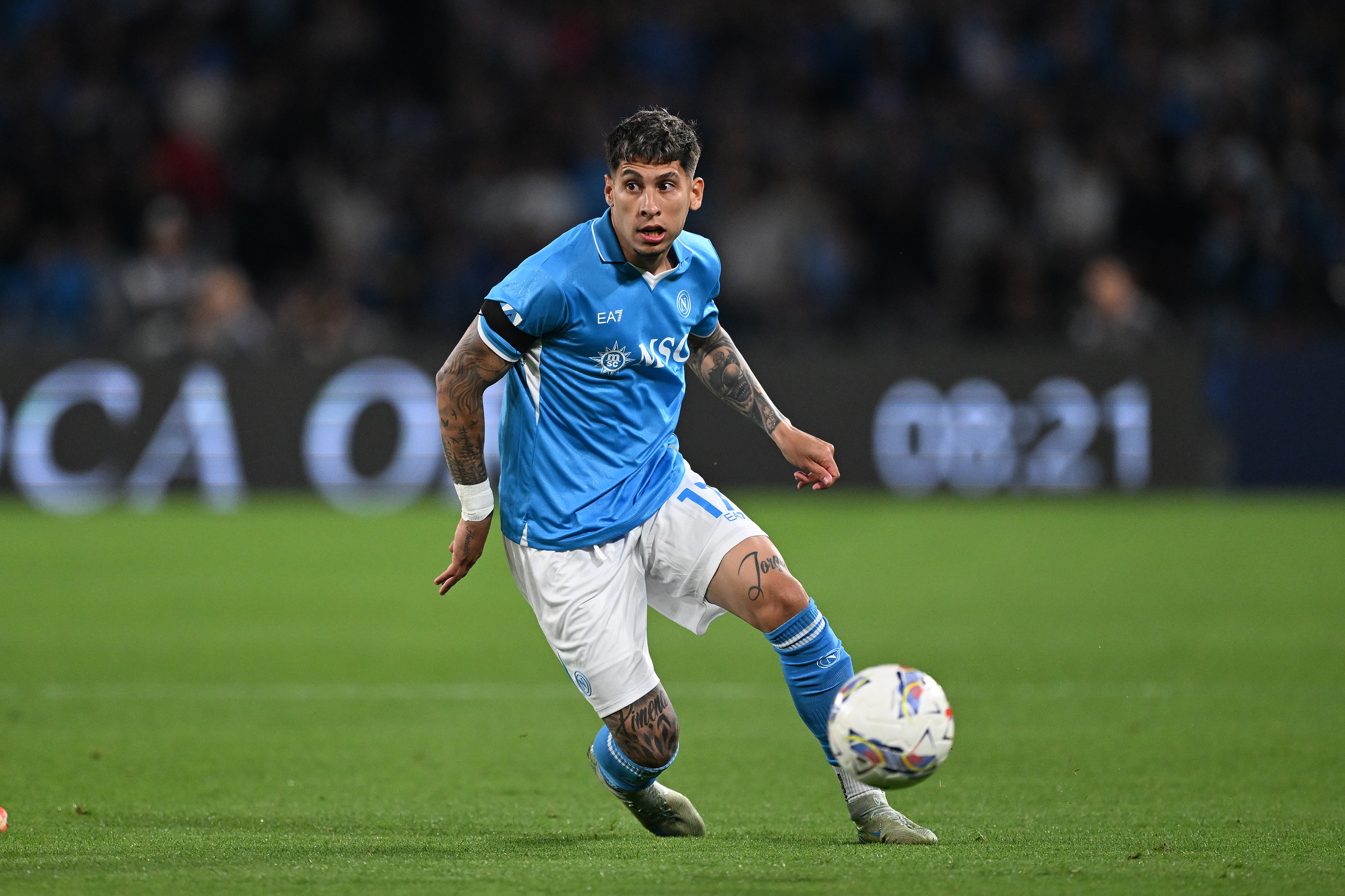 Mathias Olivera of Napoli during the Serie A match between Napoli and Torino