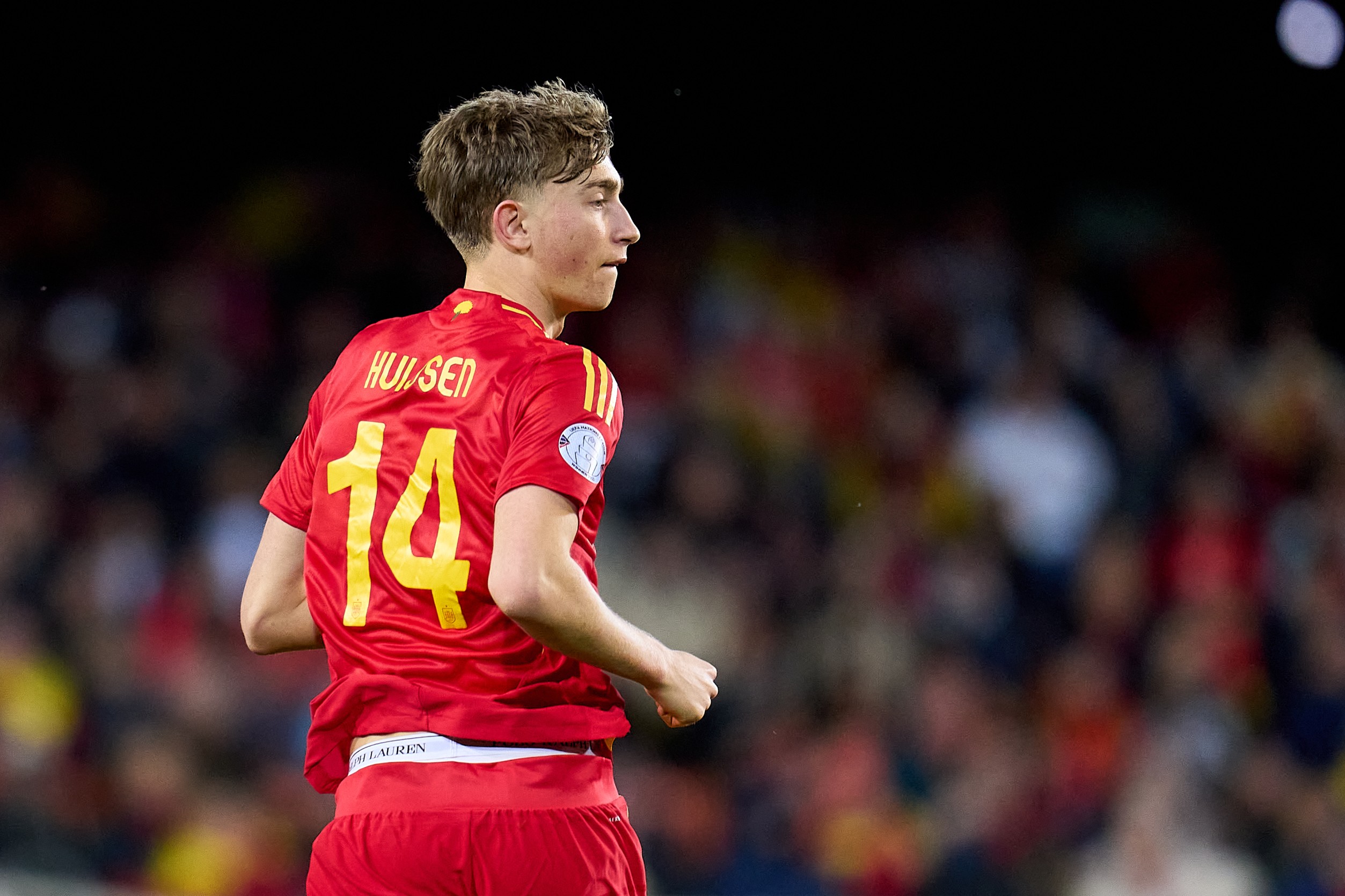 Dean Huijsen of Spain looks on during the UEFA Nations League Quarterfinal