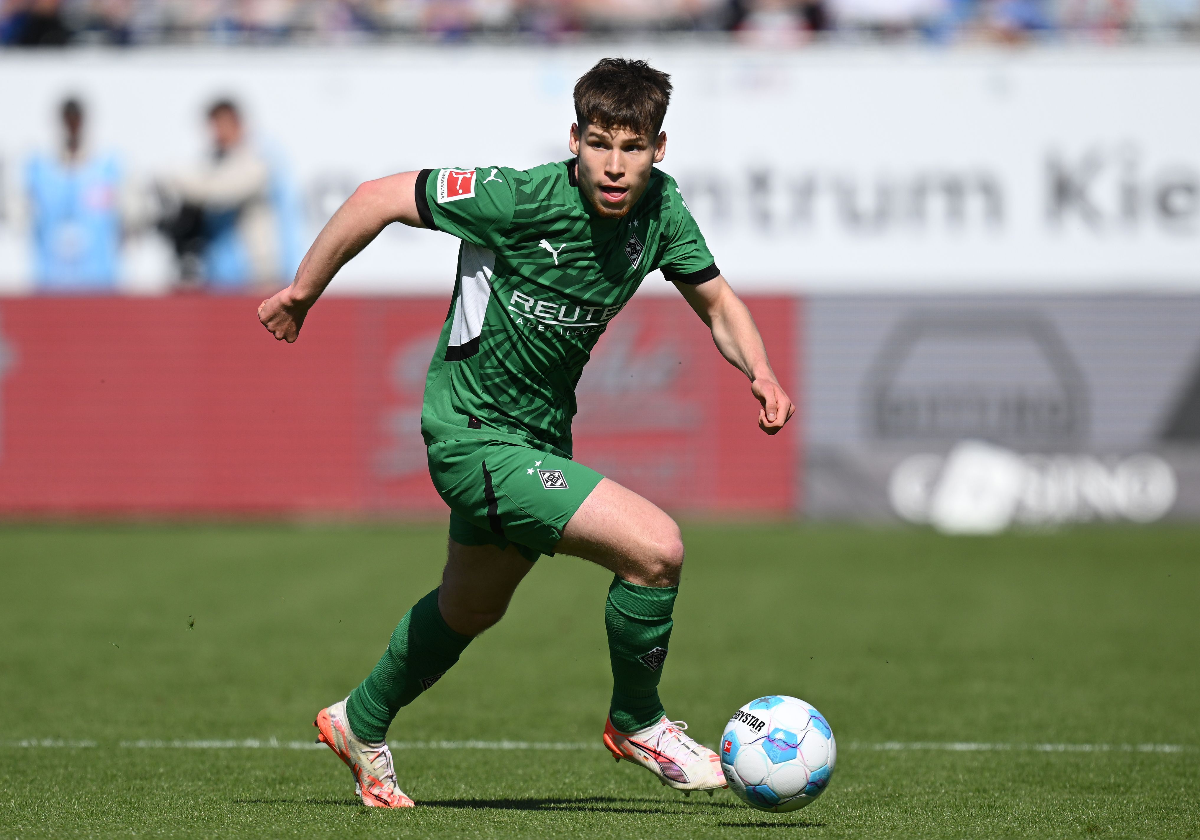 Lukas Ullrich of Borussia Mönchengladbach in action during a Bundesliga match
