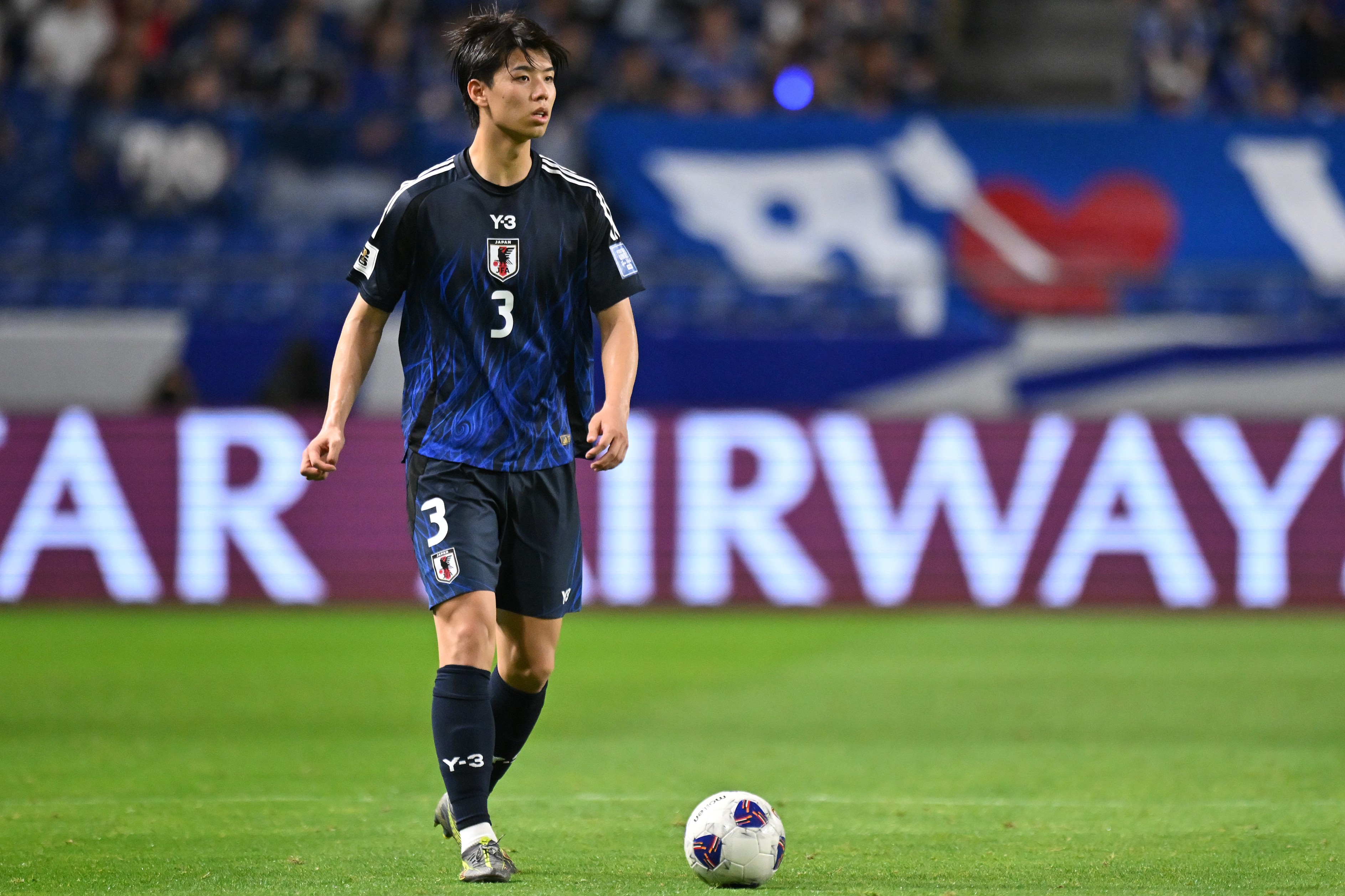 Kota Takai of Japan in action during the FIFA World Cup Asian Qualifiers