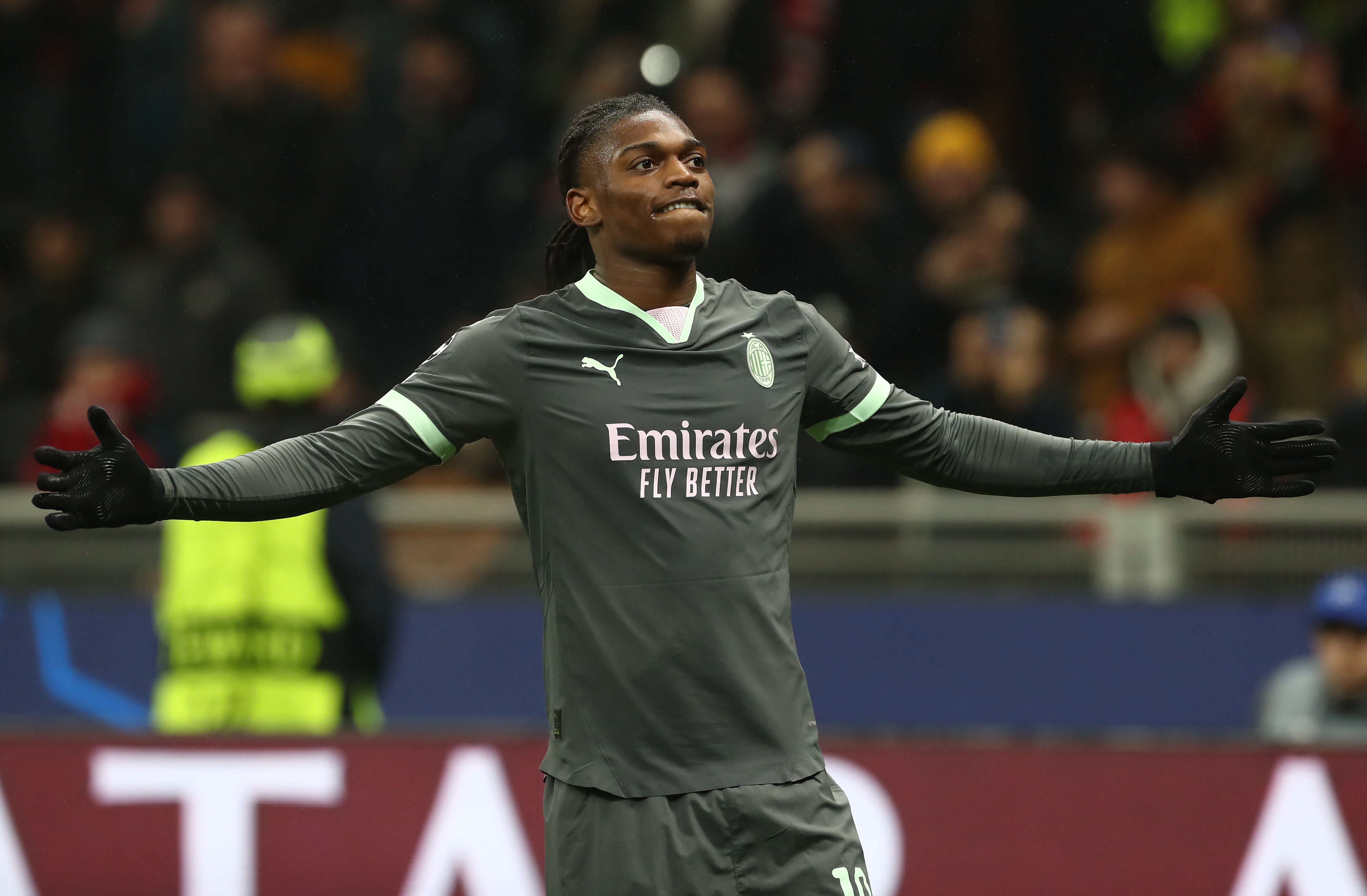 Rafael Leao in action for AC Milan
