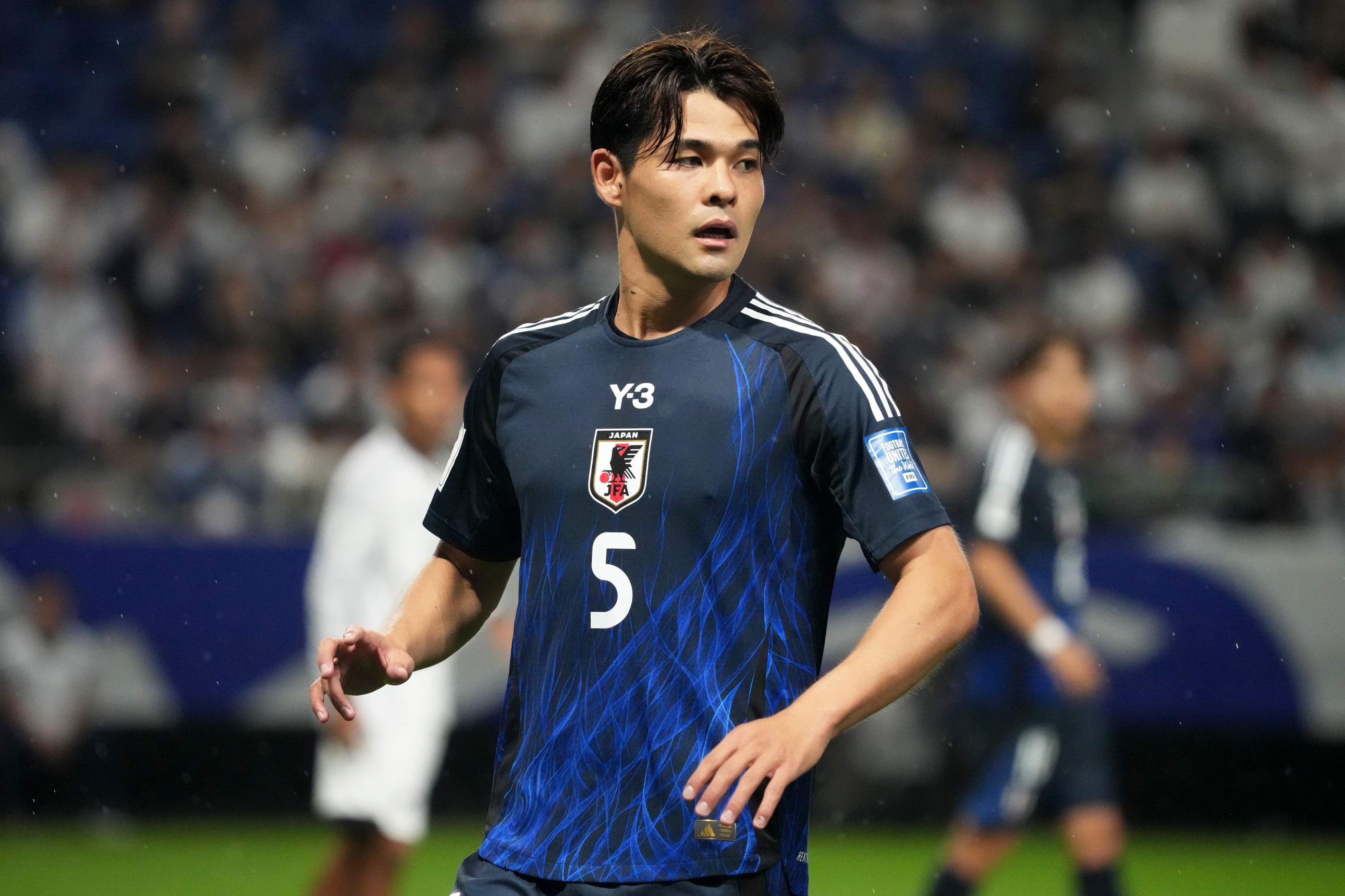 Kaishu Sano of Japan looks on