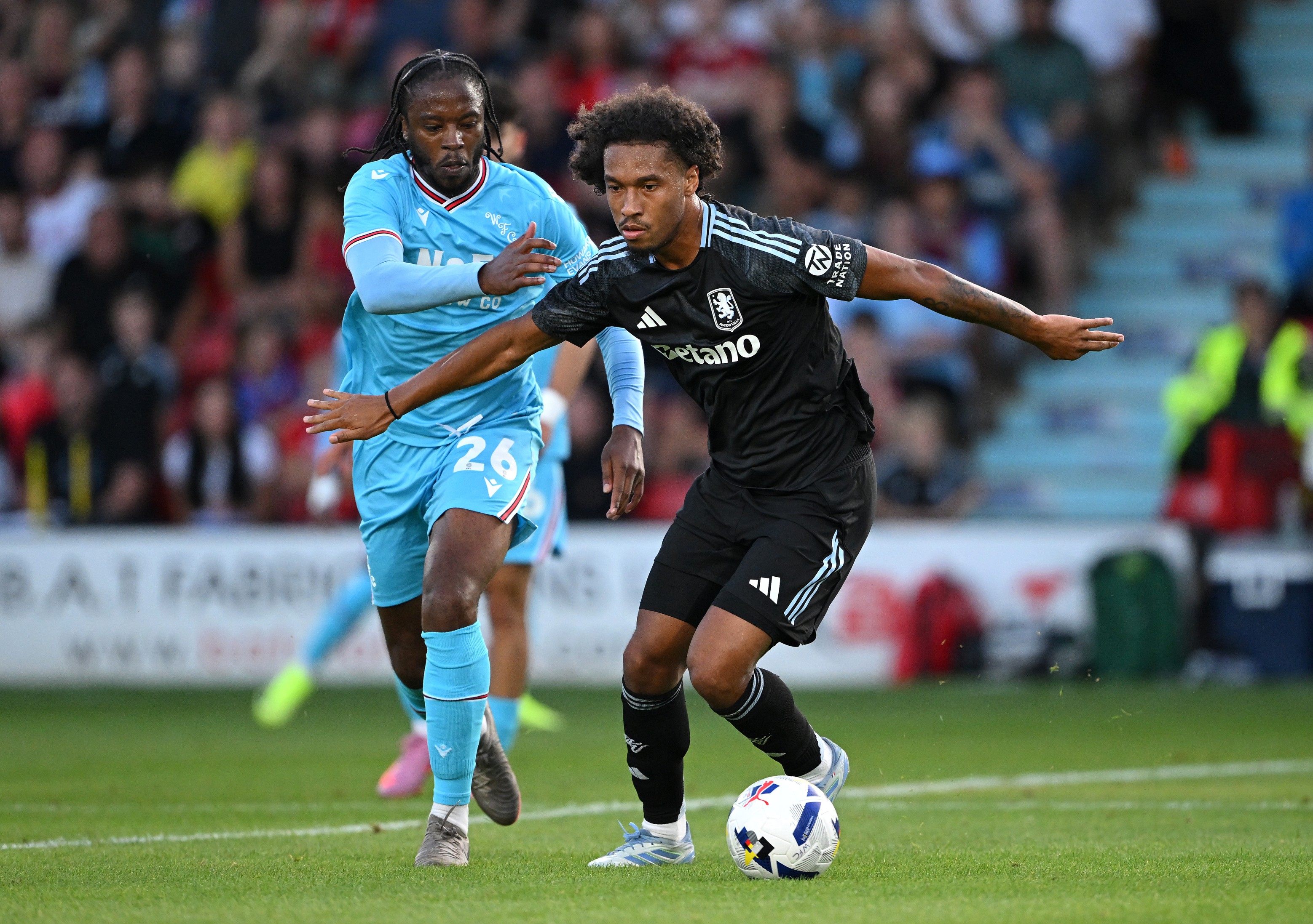 Boubacar Kamara of Aston Villa during a pre-season friendly
