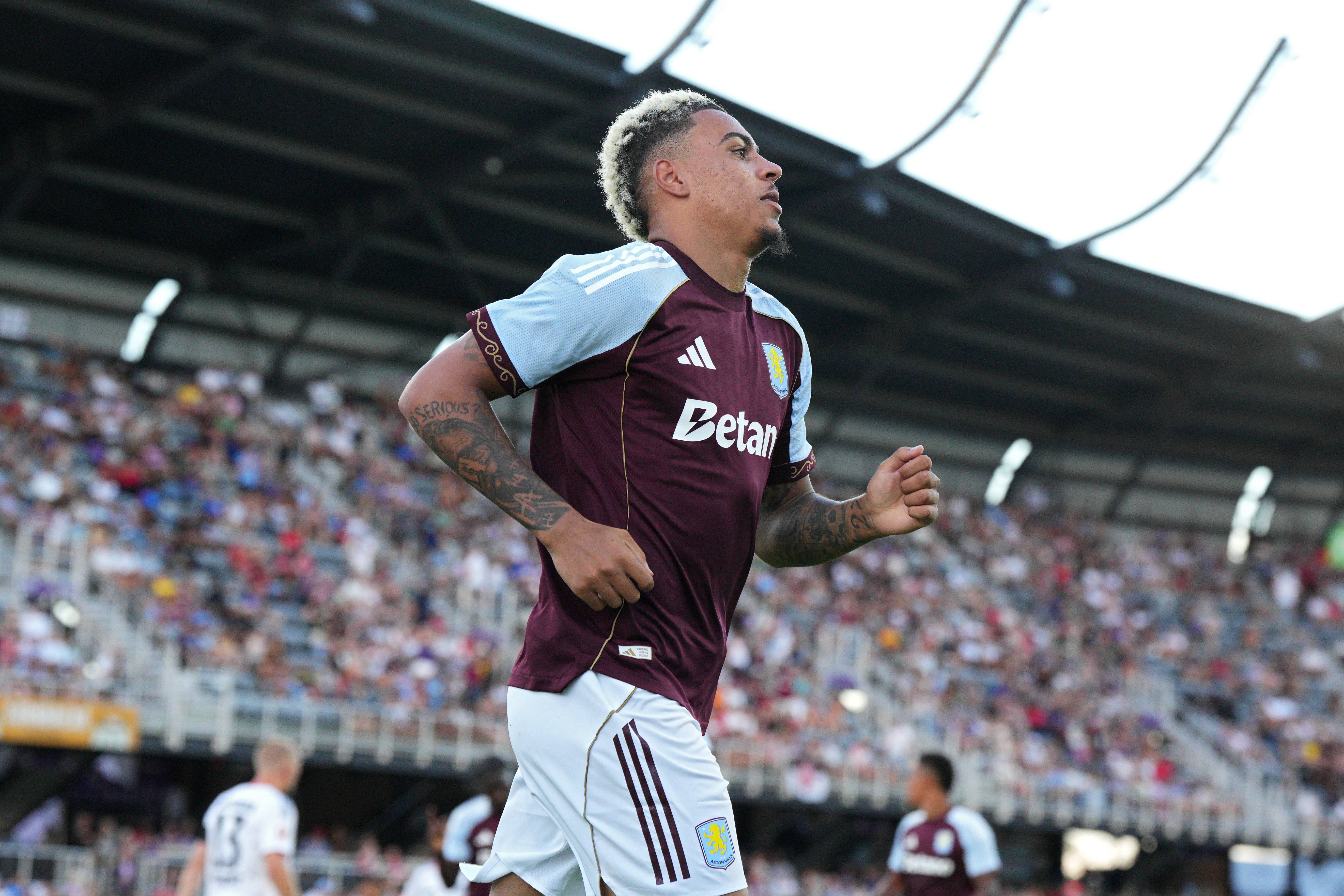 Morgan Rogers in action for Aston Villa