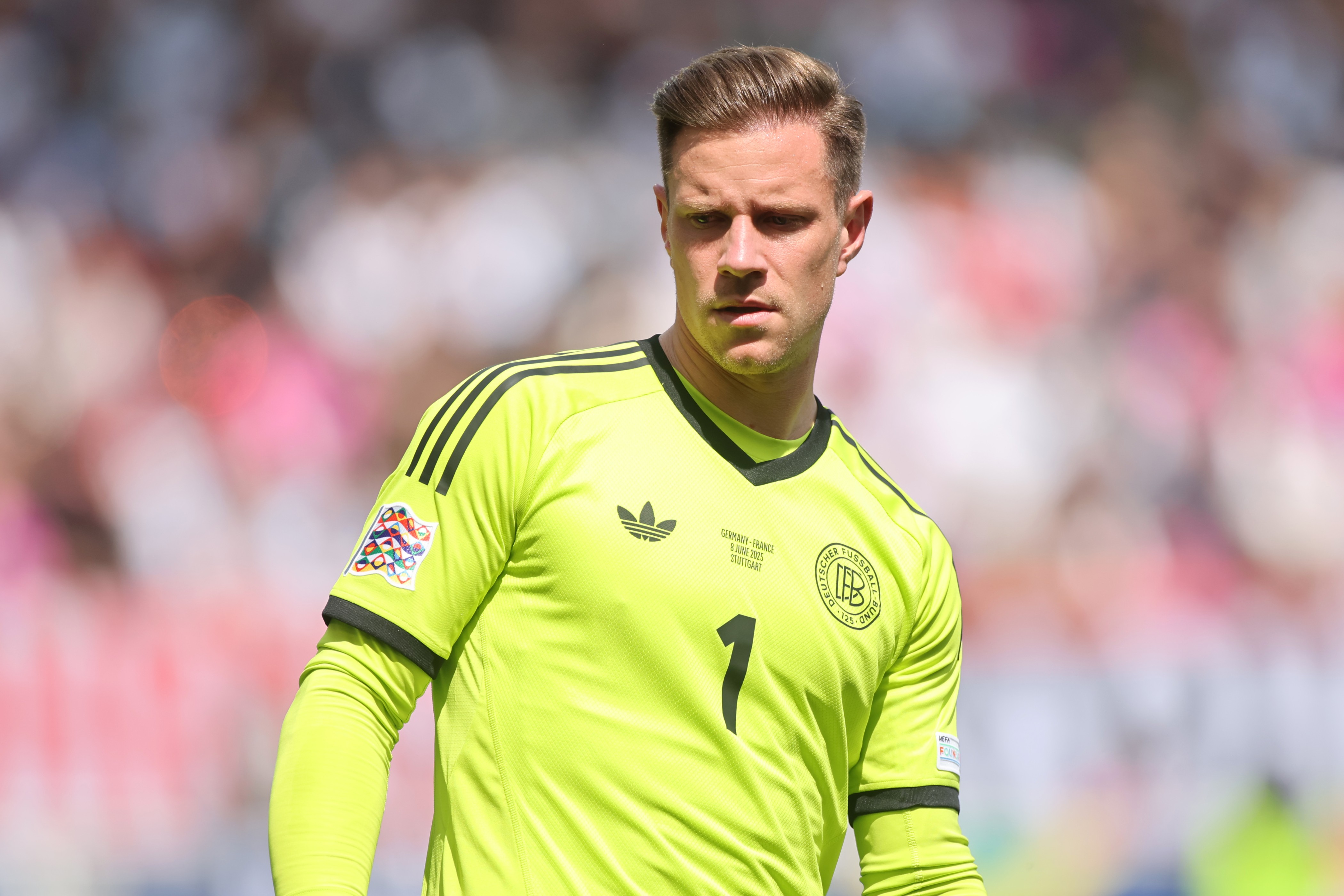 Marc-Andre ter Stegen looks on