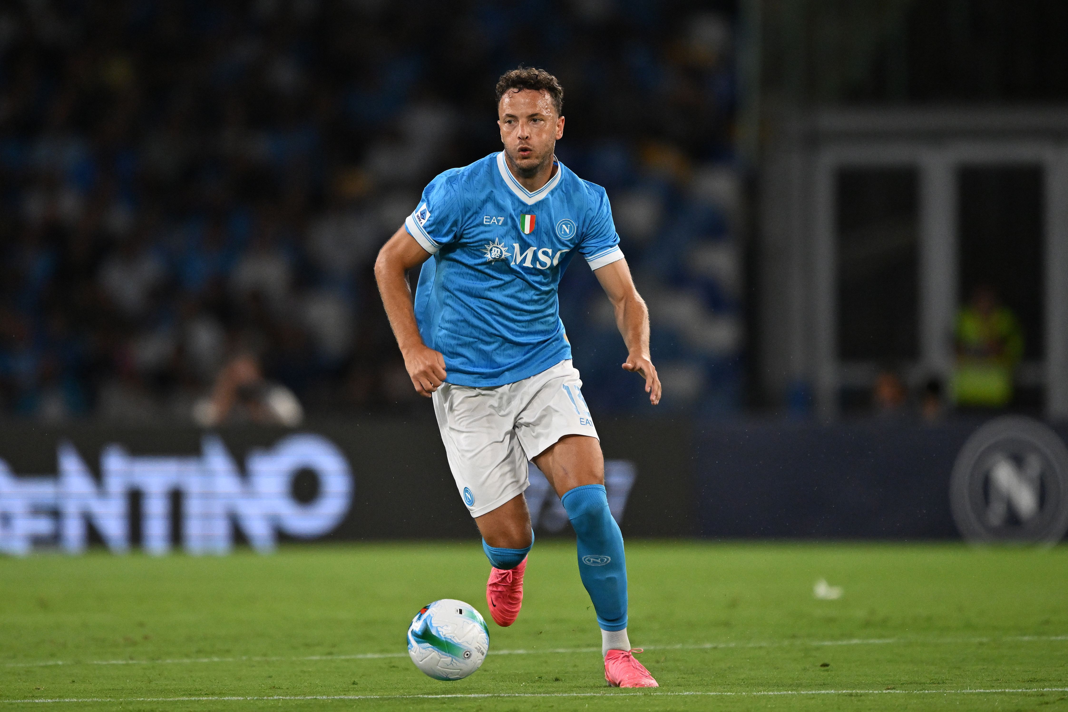 Amir Rrahmani of SSC Napoli during a Serie A match