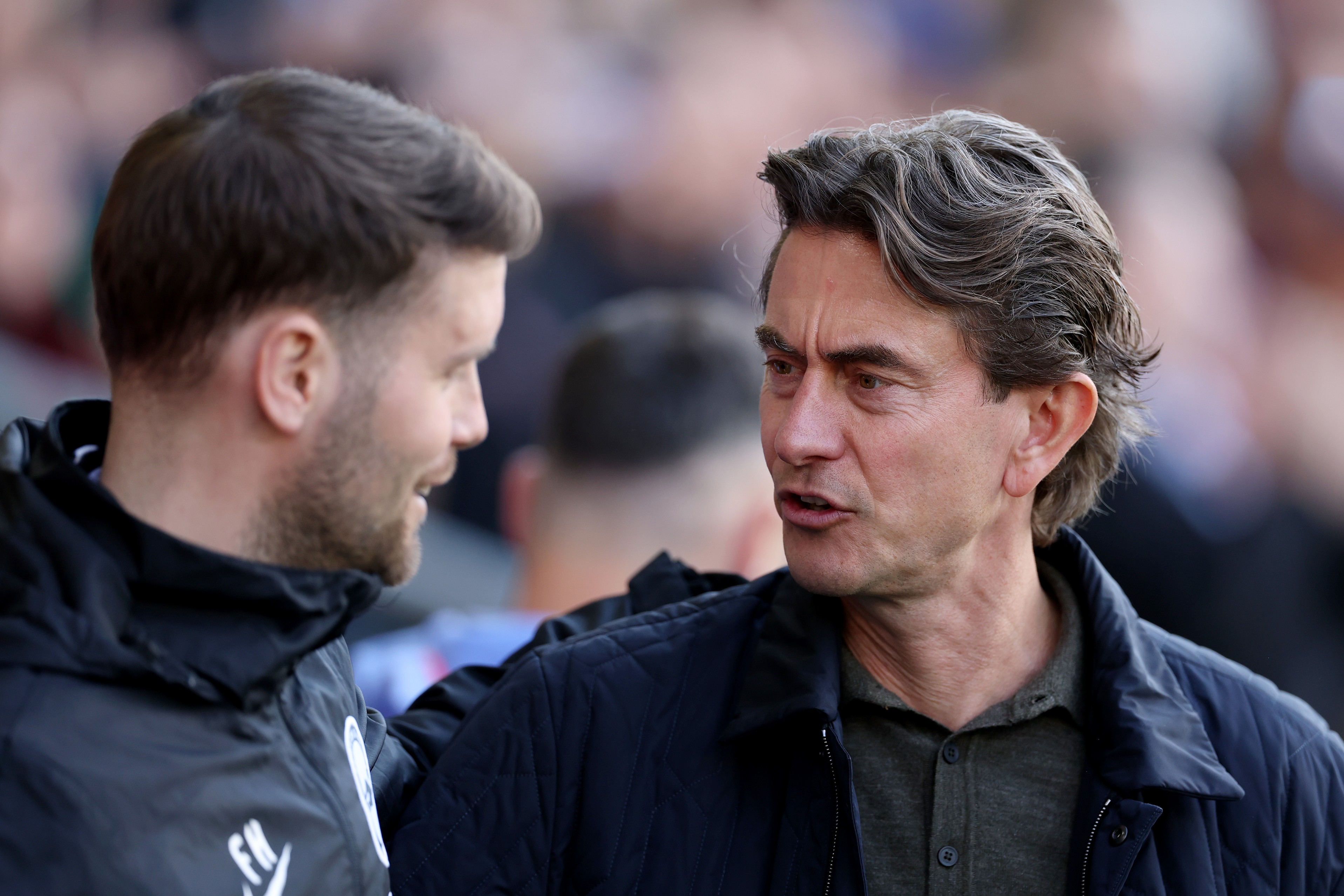Thomas Frank talks to Fabian Hurzeler, Manager of Brighton & Hove Albion