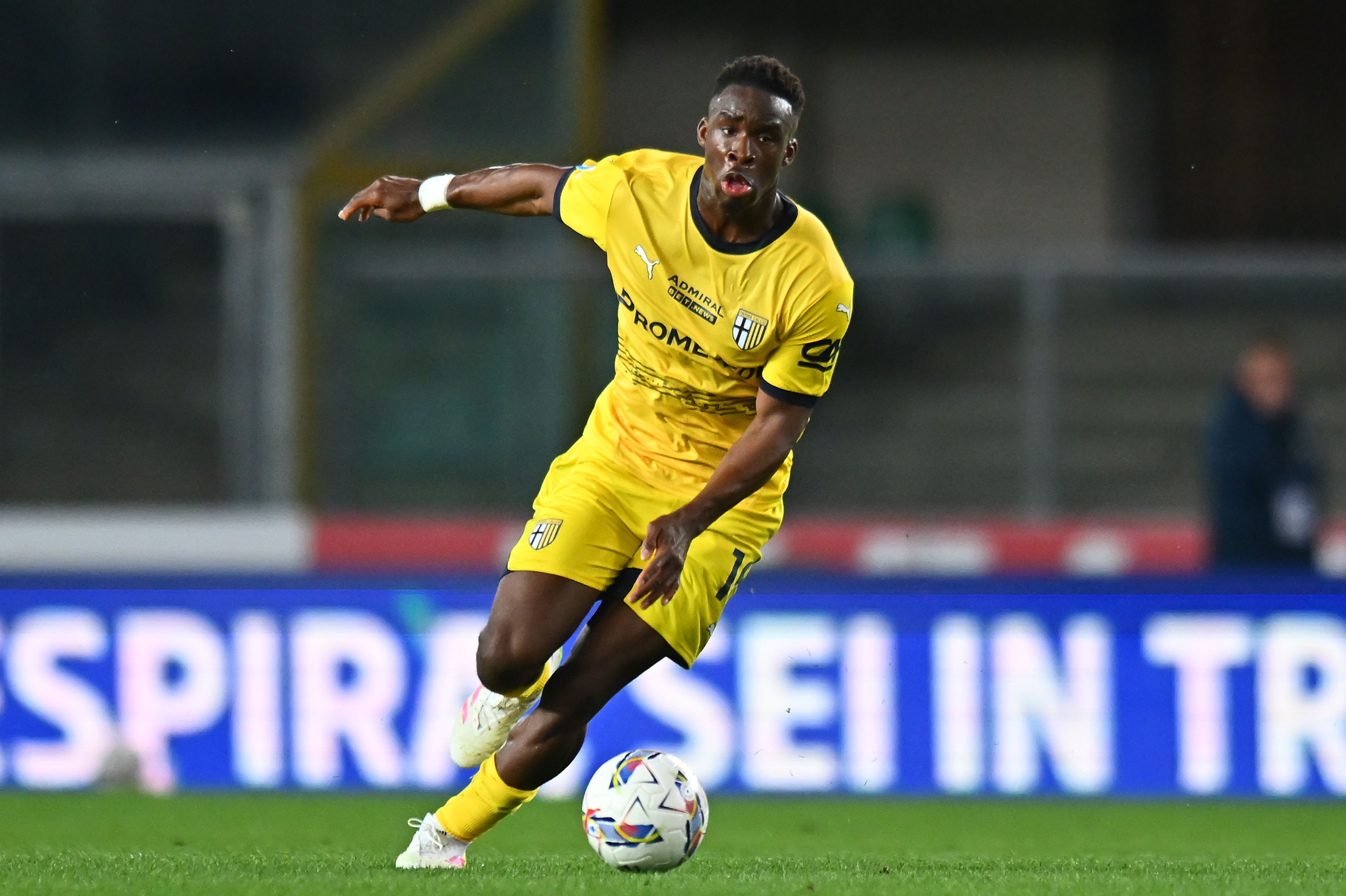 Mandela Keita of Parma Calcio during the Serie A match between Verona and Parma